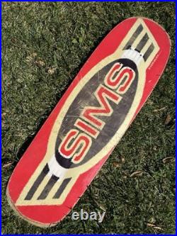 1 of 1 Vintage 1982 Sims Team Slick Deck Reshape Markings By Tim Piumarta @ NHS