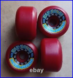 4 NOS Cherry Red Powell Peralta Rat Bones Vintage Skateboard Wheels 60/90A