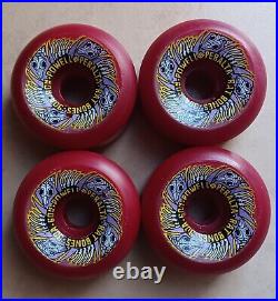 4 NOS Cherry Red Powell Peralta Rat Bones Vintage Skateboard Wheels 60/90A