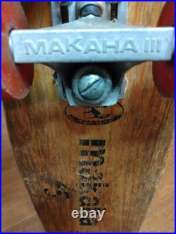 60's Vintage Skateboard Makaha Magnum Wooden Professional Rare 25