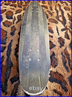 70's Vintage Skateboard Black Banzai Aluminum 2 Cadillac & 2 RSI Stoker Wheels