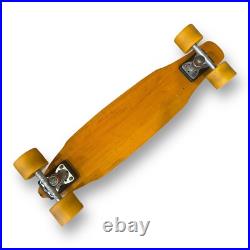 70s G&S Fibreflex double cutaway Slalom Skateboard 70mm Yellow Star Trac