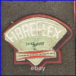 70s G&S Fibreflex double cutaway Slalom Skateboard 70mm Yellow Star Trac