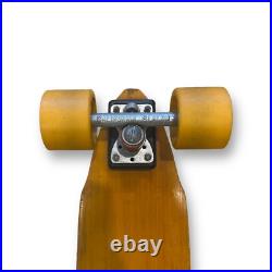 70s G&S Fibreflex double cutaway Slalom Skateboard 70mm Yellow Star Trac