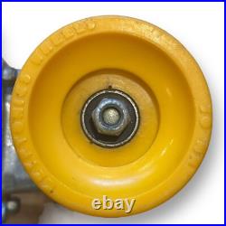 70s G&S Fibreflex double cutaway Slalom Skateboard 70mm Yellow Star Trac