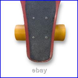 70s G&S Fibreflex double cutaway Slalom Skateboard 70mm Yellow Star Trac