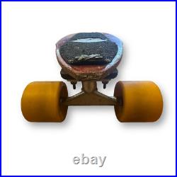 70s G&S Fibreflex double cutaway Slalom Skateboard 70mm Yellow Star Trac