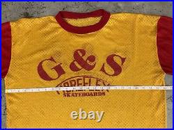 70s Vtg G&S Skateboard Jersey Long Sleeve Shirt Freestyle Slalom Old Skate XL