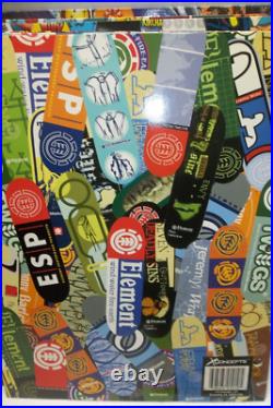 7 Vintage Skateboard file folders-Birdhouse, Element, Blind, Santa Cruz, World, Zero