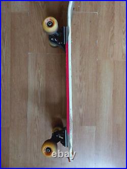 80s RARE Wizard Pro Model Action Sport neon pink white Skateboard Vintage 1986