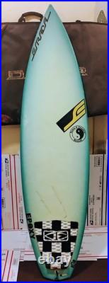 80s VTG T&C Town Country Hawaii Epoxy Thruster Quad Shortboard Surfboard