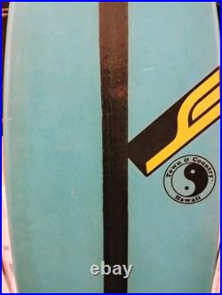 80s VTG T&C Town Country Hawaii Epoxy Thruster Quad Shortboard Surfboard