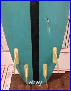 80s VTG T&C Town Country Hawaii Epoxy Thruster Quad Shortboard Surfboard
