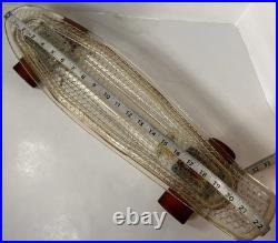 ACRYLIC CLEAR Mini 22 SKATEBOARD with LED LIGHTS ON WHEELS. Bonus Mini Board