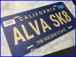 Alva License Plate, Dogtown, Vintage Skateboard, Alva Skates