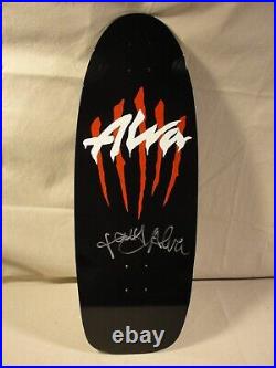 Alva Signed Scratch Black NOS Reissue Skateboard Deck Limited Edition New