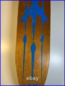 Antique Vintage 1950s 50s Surf-n-Ski Skateboard Fox Mfg Wood Wooden Metal Wheels