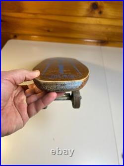 Antique Vintage 1950s 50s Surf-n-Ski Skateboard Fox Mfg Wood Wooden Metal Wheels