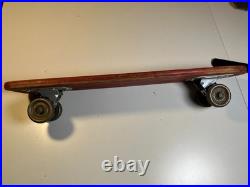 Antique Vintage 1960s SIDEWALK SURFER Wooden Wood Skateboard Metal Wheels