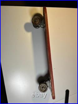 Antique Vintage 1960s SIDEWALK SURFER Wooden Wood Skateboard Metal Wheels