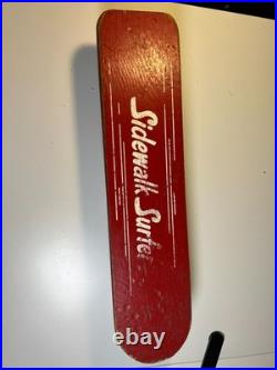 Antique Vintage 1960s SIDEWALK SURFER Wooden Wood Skateboard Metal Wheels