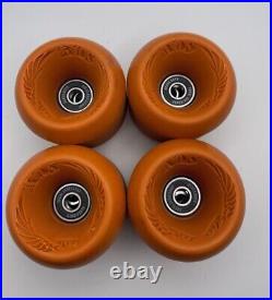 BDS Bulldog Skates DOUBLE CONICAL Set of 4 Skateboard Wheels by Wes Humpston