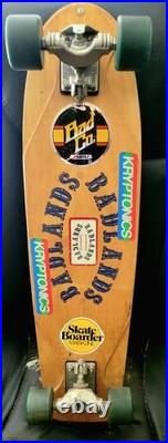 Badlands 1970s Skateboard Original Slalom Model Rare Dogtown Kryptonics Gullwing
