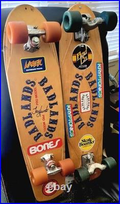 Badlands 1970s Skateboard Original Slalom Model Rare Dogtown Kryptonics Gullwing Badlands 1970s Skateboard Original Slalom Model Rare Dogtown Kryptonics Gullwing