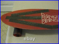 Banzai Aluminum Red Skateboard With Banzai Trucks And Wheels