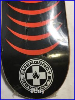 Black Label Christian Hosoi Yin Yang Graphic Black Red White Size 8 Skateboard D
