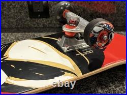 Blind Reaper Skateboard Complete Tensor Trucks Abec 7 Red Black Blue Gold/Brown
