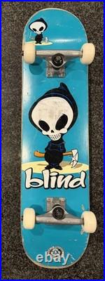 Blind Skateboard Complete Wheels Tensor Green / Teal OG Reaper Deck #1