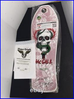 Bones Brigade Powell Peralta Mike Mcgill Signed Auto'd BLEM Skateboard Deck RARE