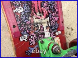 Brand x riot stick skateboard complete vtg 80s 1986 gullwing santa cruz schmitt