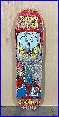 Bucky Lasek 1998 Birdhouse Martian Skateboard Deck Good used condition Red