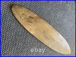 Corvette Vintage Wood Surfboard Shape Wall hanger 39X9.5 beautiful finish