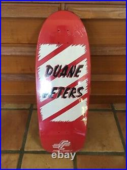 Duane peters skateboard santa cruz re issue model nos 2008 screenprinted