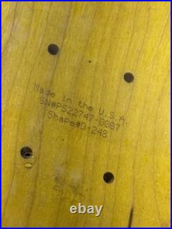 Early Clint Peterson pro model for Stereo Skateboards. Very early, very rare