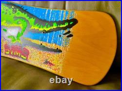 Eric Nash Sims 1987 NOS OG Smoking Bandito Dinosaur Vintage Skateboard Deck Eric Nash Sims 1987 NOS OG Smoking Bandito Dinosaur Vintage Skateboard Deck