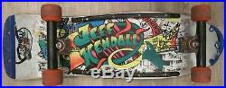 Extremely Rare Santa Cruz Jeff Kendall Graffiti Silver Skateboard Vintage 1986 Extremely Rare Santa Cruz Jeff Kendall Graffiti Silver Skateboard Vintage 1986