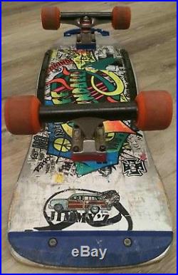 Extremely Rare Santa Cruz Jeff Kendall Graffiti Silver Skateboard Vintage 1986 Extremely Rare Santa Cruz Jeff Kendall Graffiti Silver Skateboard Vintage 1986