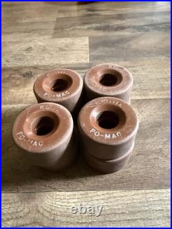 FO-MAC Kwitite Vintage Classic Skate Wheels Brown Color Complete Set of 8