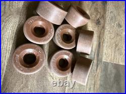 FO-MAC Kwitite Vintage Classic Skate Wheels Brown Color Complete Set of 8 FO-MAC Kwitite Vintage Classic Skate Wheels Brown Color Complete Set of 8