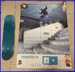 Fourstar Skateboard Banner Poster Eric Koston és K3 Girl Baker Birdhouse Flip