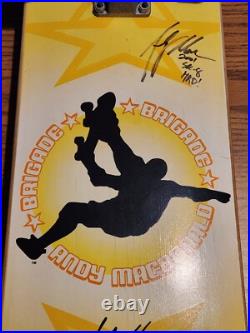 G&S Brigade Autographed Andy Mac MacDonald-8 Time World Cup Champion Skateboard