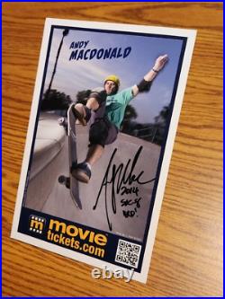 G&S Brigade Autographed Andy Mac MacDonald-8 Time World Cup Champion Skateboard