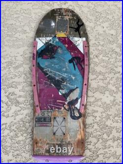 G&S Chris Miller Face Skateboard OG Gold 1985