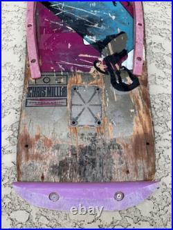 G&S Chris Miller Face Skateboard OG Gold 1985