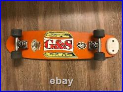 G&S Gordon Smith Skateboard Deck Vintage Fibreflex Teamrider Tracker Trucks G&S Gordon Smith Skateboard Deck Vintage Fibreflex Teamrider Tracker Trucks