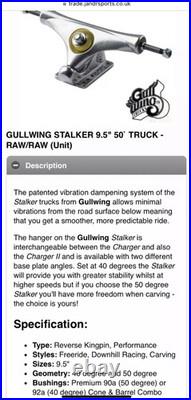 G&S Swiss Made High Camber Fibreflex Slalom Skateboard Vintage NOS Airflow-Swiss